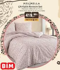 MOLİNELLA ÇİFT KİŞİLİK NEVRESİM SETİ